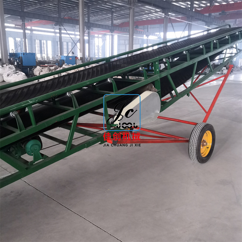 移動糧食皮帶機在糧食生產線的應用